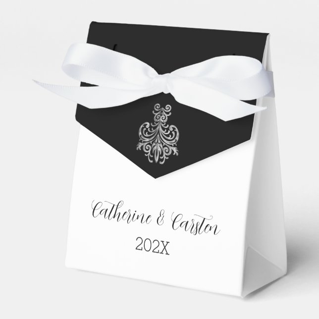 Classy Two Colour's Favour Box (Front Side)