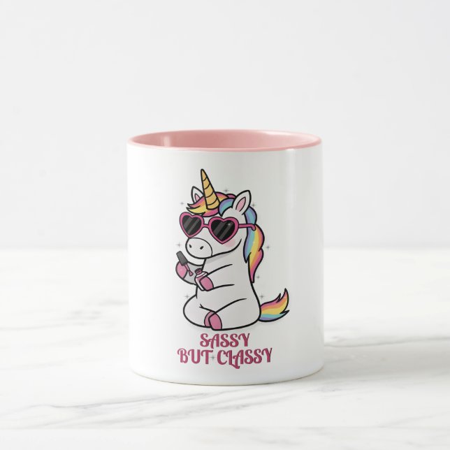 Classy Unicorn Manicure – Sassy Mood Mug (Center)