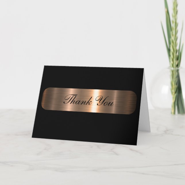 Classy Upscale Elegant Budget Thank You Cards (Front)
