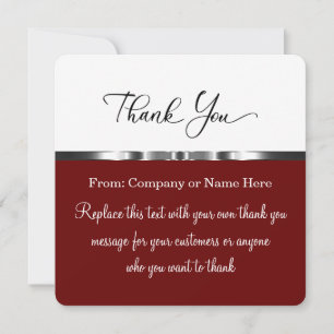 Classy Upscale Thank You With Envelopes Card