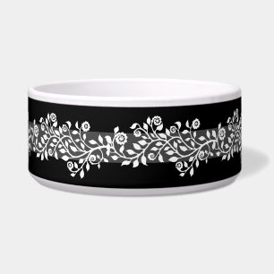 Classy Vintage Boho Floral Elegant Chic Black Grey