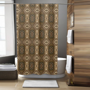 Classy Vintage Boho Shower Curtain