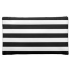 Classy Vintage Floral Monogram Black White Stripes