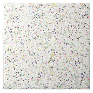 Classy vintage marble terrazzo pastel design tile
