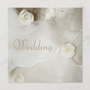 Classy Vintage Wedding Gown Wedding Invitation