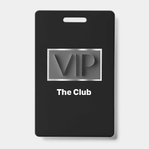 Classy VIP Club Entry Badges ID Badge