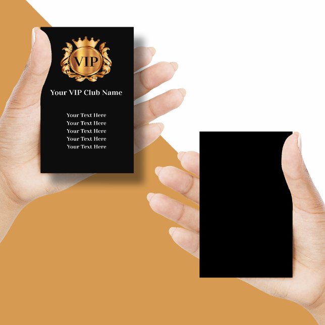 Classy VIP Club Membership Business Cards (VIP Business Cards )