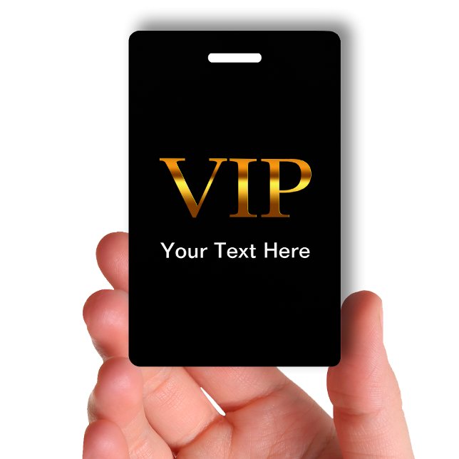 Classy VIP Visitor ID Badge (Creator Uploaded)