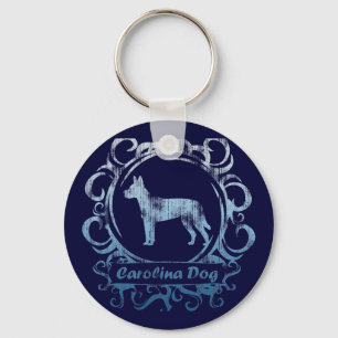 Classy Weathered Carolina Dog Key Ring