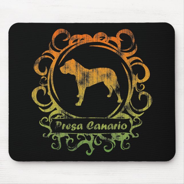 Classy Weathered Presa Canario Mouse Mat (Front)
