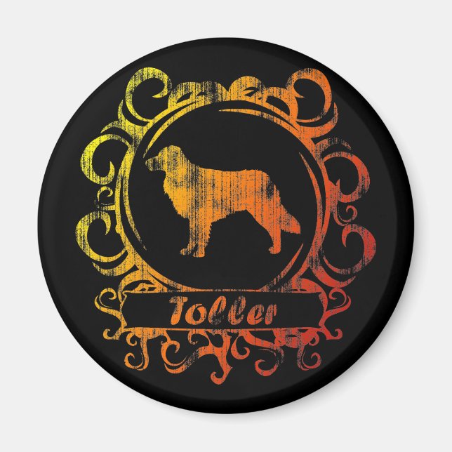 Classy Weathered Toller Magnet (Front)