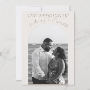 Classy Wedding Invitation Custom with Photo