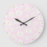 Classy White Daisy Flowers Botanical Pink design