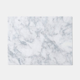 Classy White Marble Look Doormat