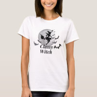 Classy Witch and Moon Halloween