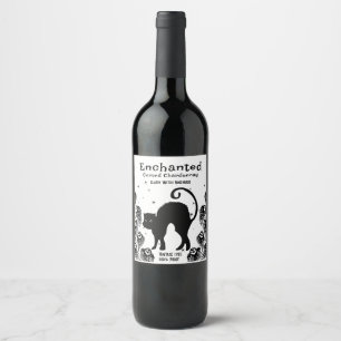 Classy Witch Enchanted Cursed Chardonnay Wine Label