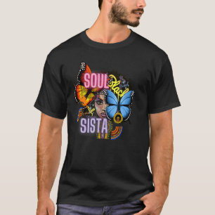 Classy Womens African Head Wrap Black Pride Soul T-Shirt