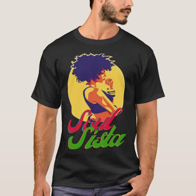 Classy Womens African Head Wrap Black Pride  Soul  T-Shirt (Front)