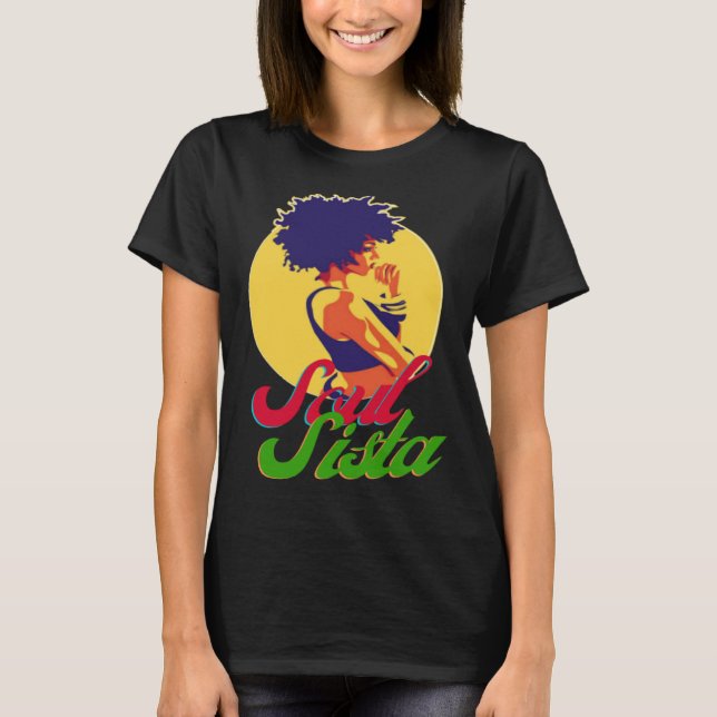 Classy Womens African Head Wrap Black Pride  Soul  T-Shirt (Front)