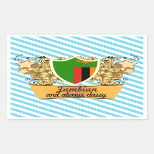 Classy Zambian Rectangular Sticker