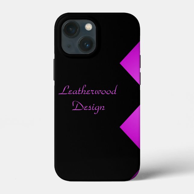 Classy Zigzag Purple Personalised iPad Air Case (Back)