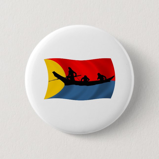 Clatsop Tribe Flag Button (Front)