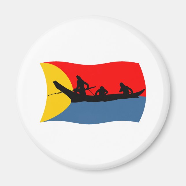 Clatsop Tribe Flag Magnet (Front)