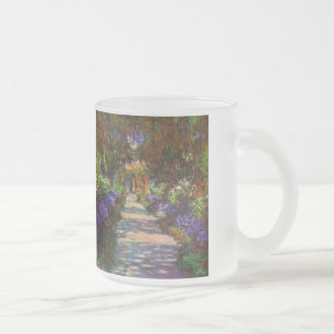 Claud Monet, Garden way Frosted Glass Coffee Mug