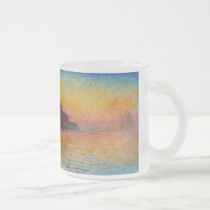 Claud Monet, “ San Giorgio Maggiore by Twilight ” Frosted Glass Coffee Mug