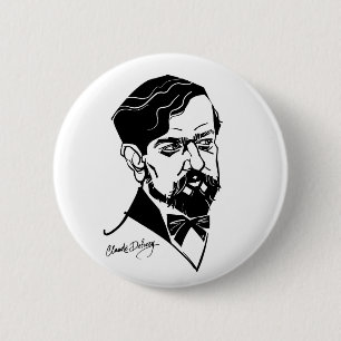 Claude Debussy 6 Cm Round Badge