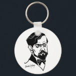 Claude Debussy Key Ring<br><div class="desc">Graphic portrait of composer</div>
