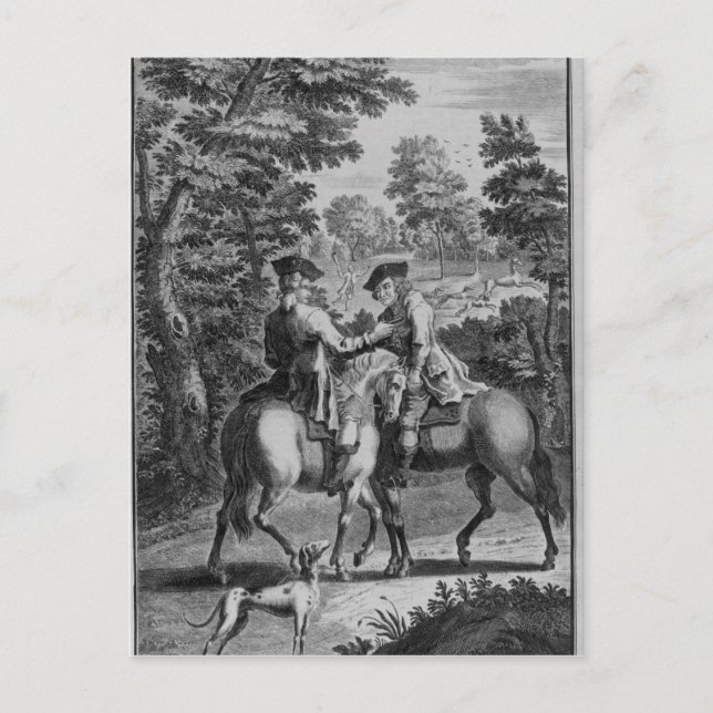Claude Duval robbing Squire Roper Postcard (Front)