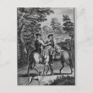Claude Duval robbing Squire Roper Postcard