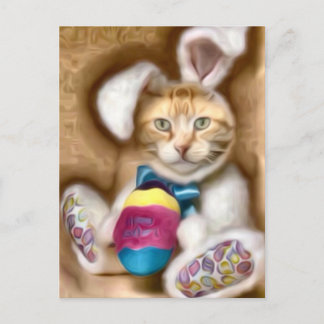 Claude Easter Bunny Holiday Postcard