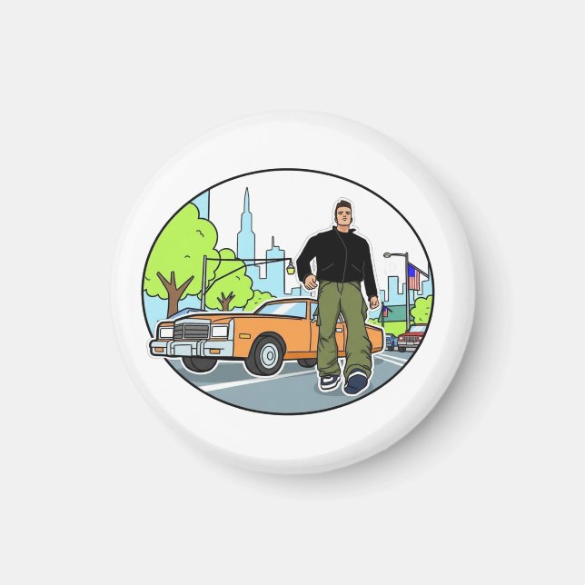Claude - GTA 3 Magnet (Front)