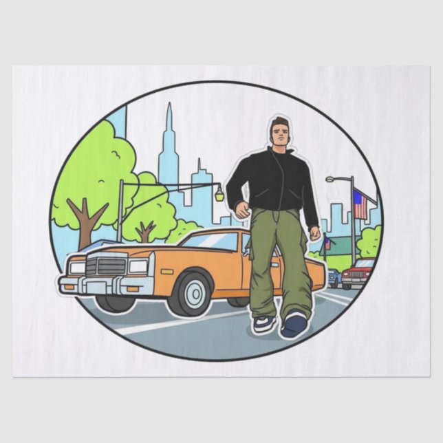 Claude - GTA 3 Tissue Paper (Front)