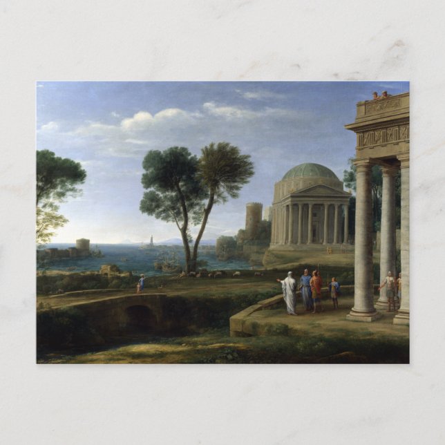 Claude Lorrain Landscape with Aeneas at Delos Postcard (Front)
