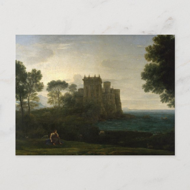 Claude Lorrain The Enchanted Castle Landscape Postcard (Front)