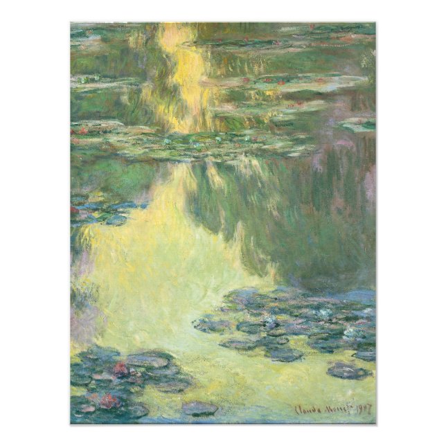 Claude Monet 1907 Vintage Waterlilies Photo Print (Front)