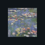 Claude Monet 1916 Vintage Water Lilies Canvas Print<br><div class="desc">A beautiful print from the Water Lilies series—this particular one is called | Water Lilies | oil on canvas painted 1916 by French Impressionist painter Claude Monet (1840 -1926). In 1899 Monet began painting the water lilies, a series of roughly 250 oil paintings, from his home in Giverny where he...</div>