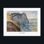 Claude Monet #38-2 - Fine Art Postcard<br><div class="desc">Claude Monet - The Cliff Of Aval Etretat. Art & signature postcard #38-2 by The Zedign House. For more images & designs from Claude Monet - Paintings & Drawings Vol 2,  visit https://books.zedign.com/zas/3.html</div>