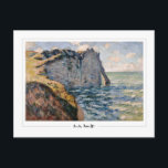Claude Monet #38-2 - Fine Art Postcard<br><div class="desc">Claude Monet - The Cliff Of Aval Etretat. Art & signature postcard #38-2 by The Zedign House. For more images & designs from Claude Monet - Paintings & Drawings Vol 2,  visit https://books.zedign.com/zas/3.html</div>
