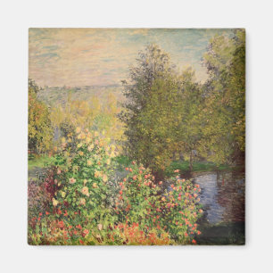 Claude Monet A Corner of the Garden at Montgeron Magnet
