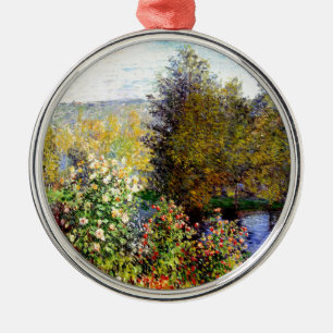 Claude Monet A Corner of the Garden At Montgeron Metal Tree Decoration
