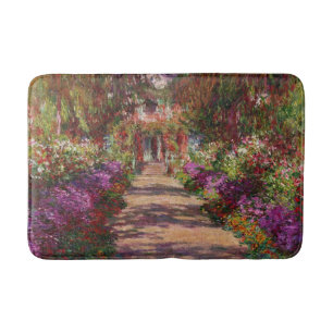 Claude Monet   A Pathway in Monet's Garden Bath Mat