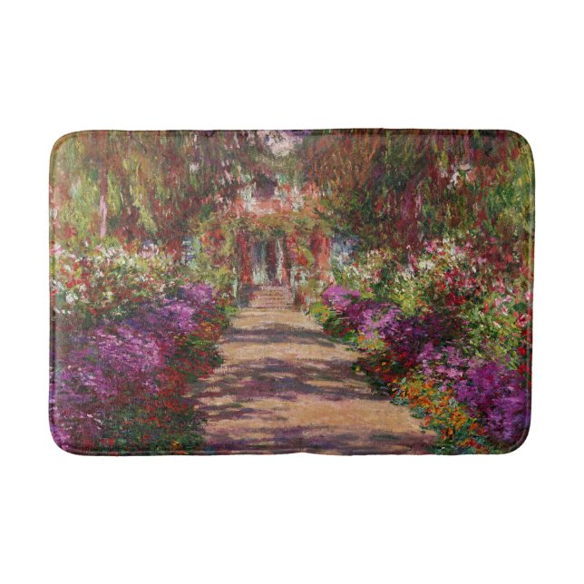 Claude Monet | A Pathway in Monet's Garden Bath Mat (Front)