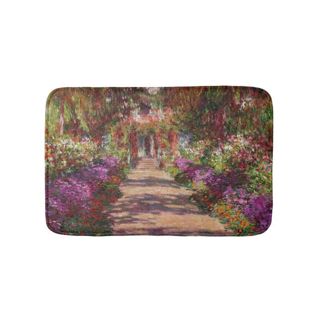 Claude Monet | A Pathway in Monet's Garden Bath Mat (Front)