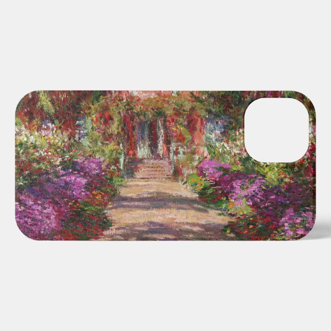 Claude Monet | A Pathway in Monet's Garden iPhone Case (Back Horizontal)