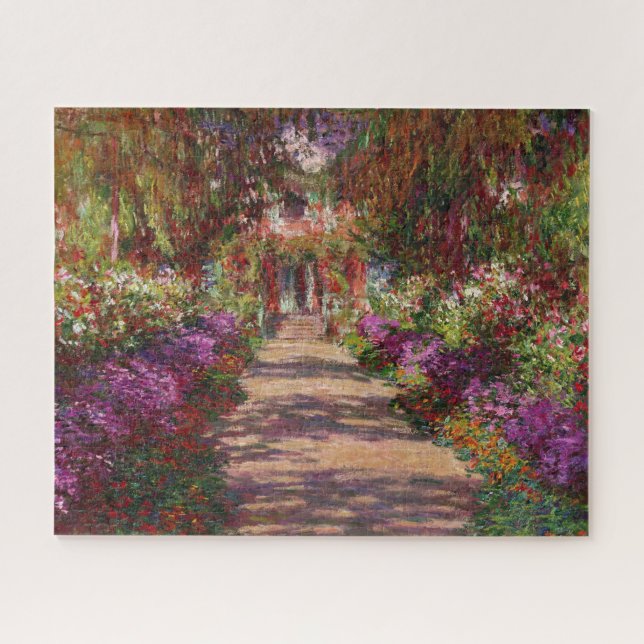 Claude Monet | A Pathway in Monet's Garden Jigsaw Puzzle (Horizontal)