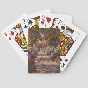 Claude Monet A Pathway in Monet's Garden Playing Cards